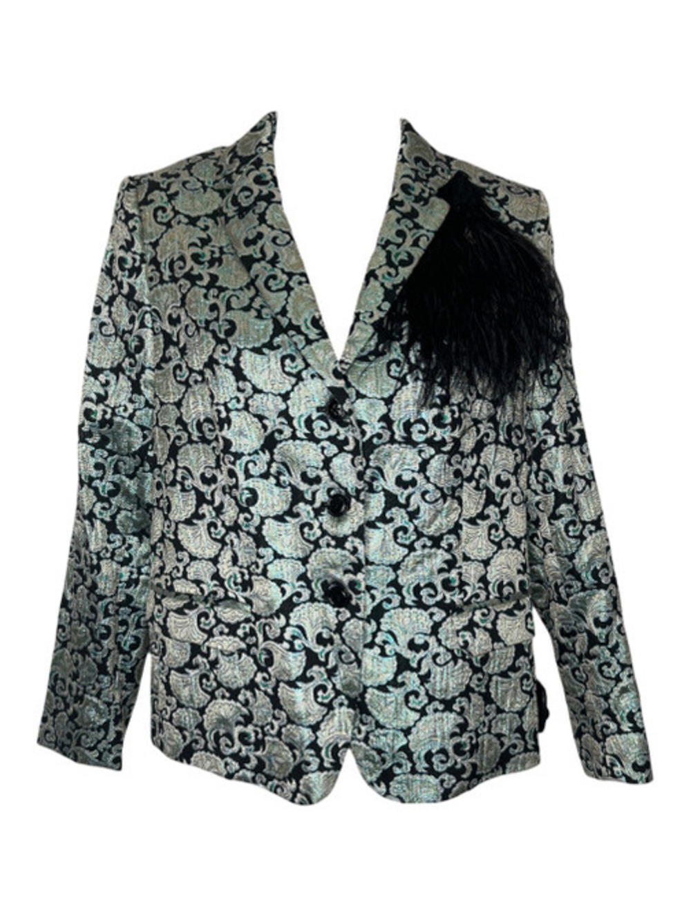 Dries Van Noten Metallic Brocade Jacquard Jacket